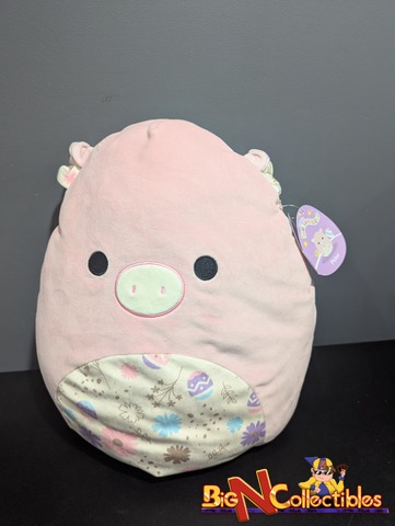 Squishmallows 16 Peter the Pig Floral Belly NWT